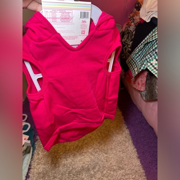 Justice Sport Pink Hoodie with Smiley Face - Picture 2 of 3